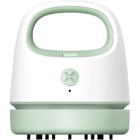 Mini aspirador
  de mesa recargable
    por USB verde