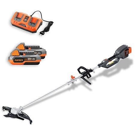 Desbrozadora
  inalámbrica FUXTEC FX-E2MS
    2 baterías 20V 2Ah doble cargador 2.4A incluido Cable y cuchilla Ancho